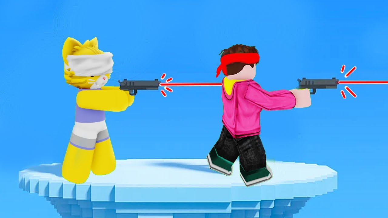 PROBAMOS TIRO A CIEGAS en ROBLOX y fue DIVERTIDÍSIMO 😹