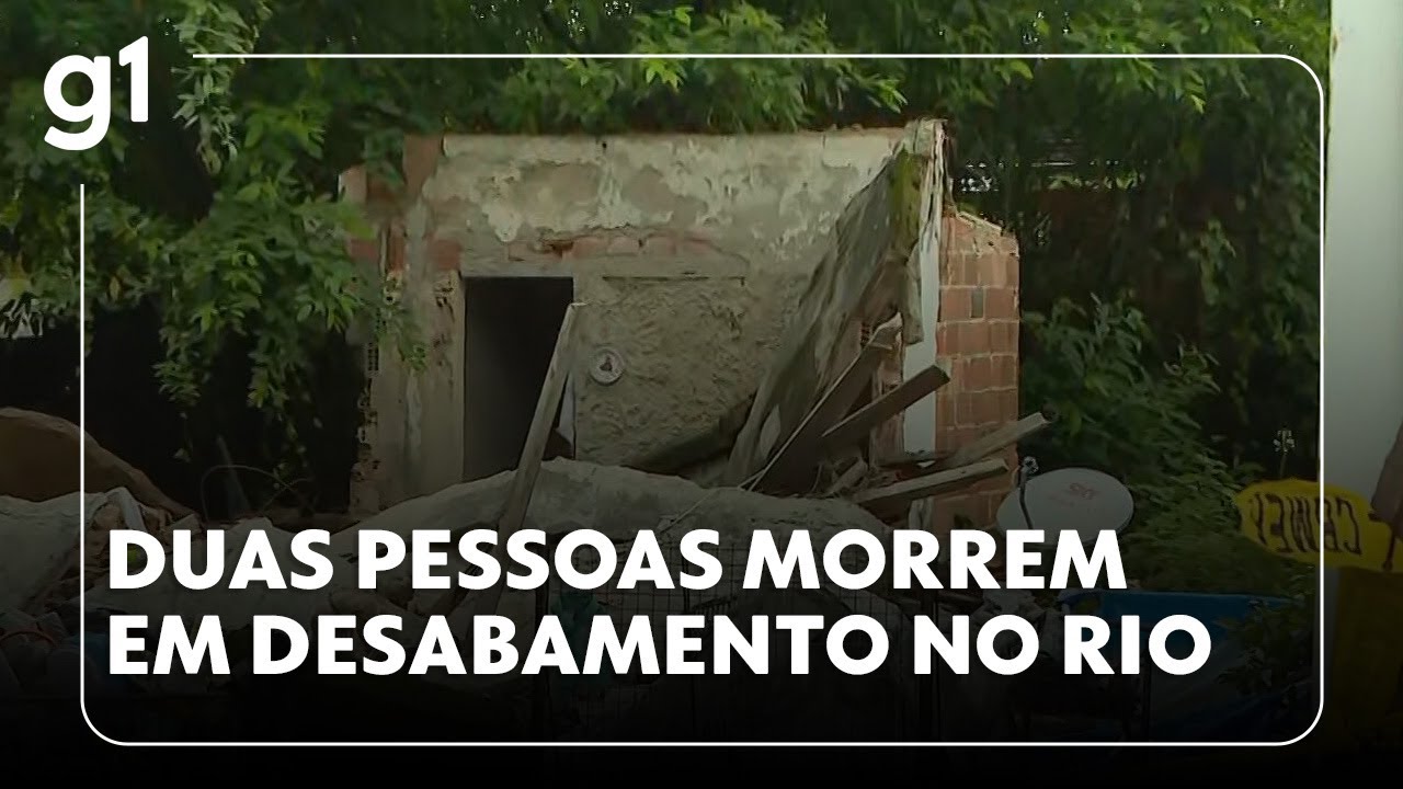 Jornal Hoje: Duas pessoas morrem em desabamento no Rio de Janeiro