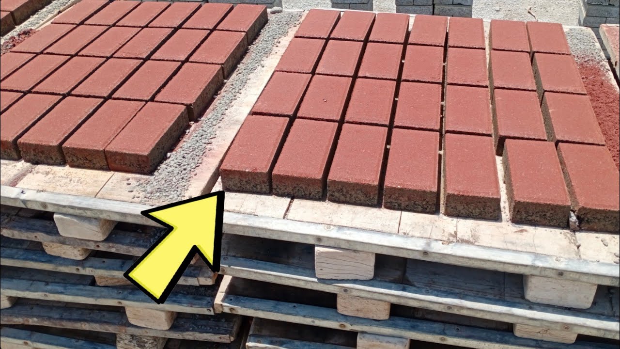 Red Tuff Tiles Manufacturing Full Process in a Factory | Tuff pavers | Tuff Tiles