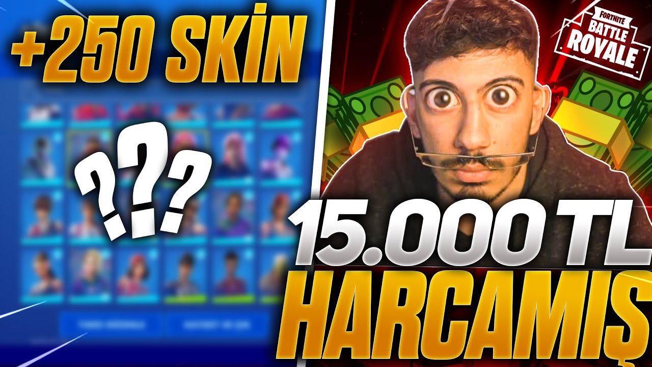 250 KOST&Uuml;M BLACK KNIGHTLI EFSANE HESAP !! OHAA 15.000 TL HARCAMAK !! (Fortnite Battle Royale T&uuml;rk&ccedil;e)
