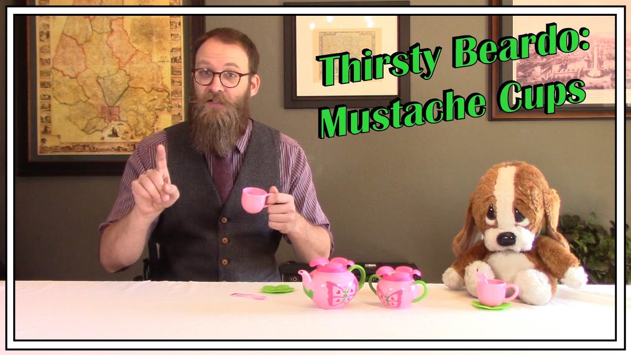 Thirsty Beardo: Mustache Cups