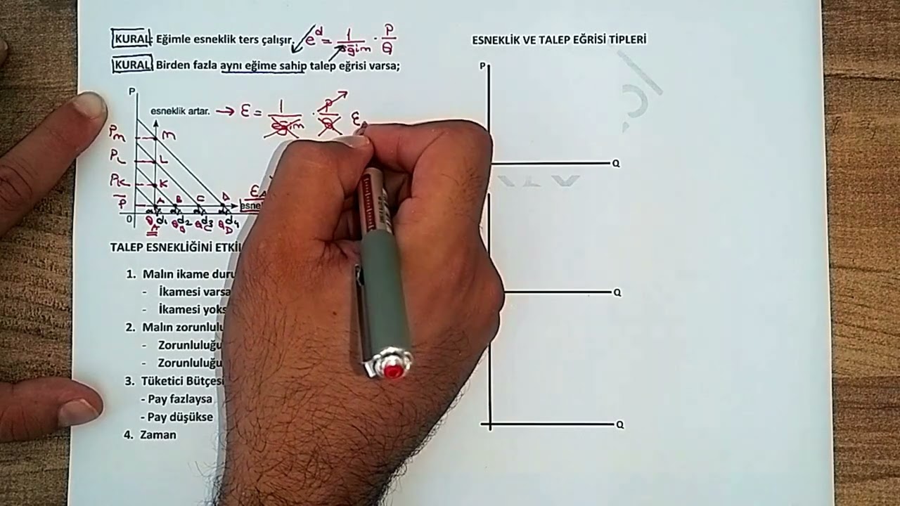 24) TALEBİN FİYAT ESNEKLİĞİ ANALİZİ - III (Etkileyen Etmenler, Esneklik-Hasılat İlişkisi)