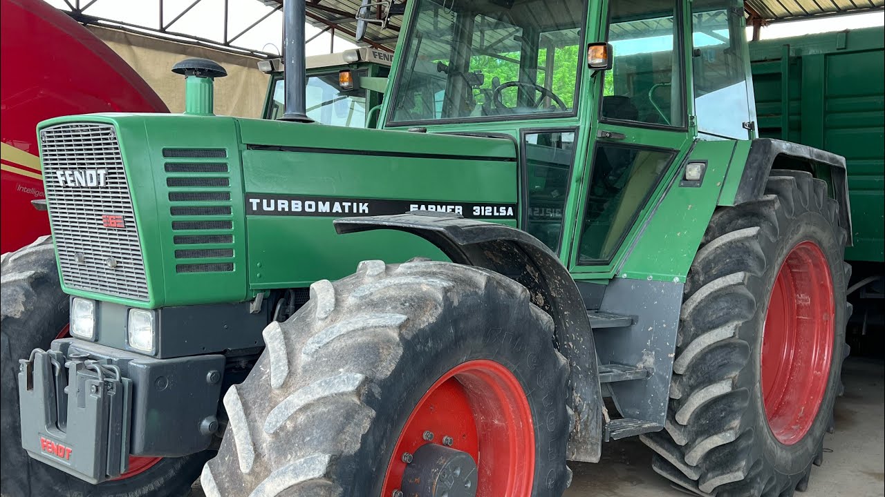 Fendt Farmer 312 LSA open pipe - returning home (no load)
