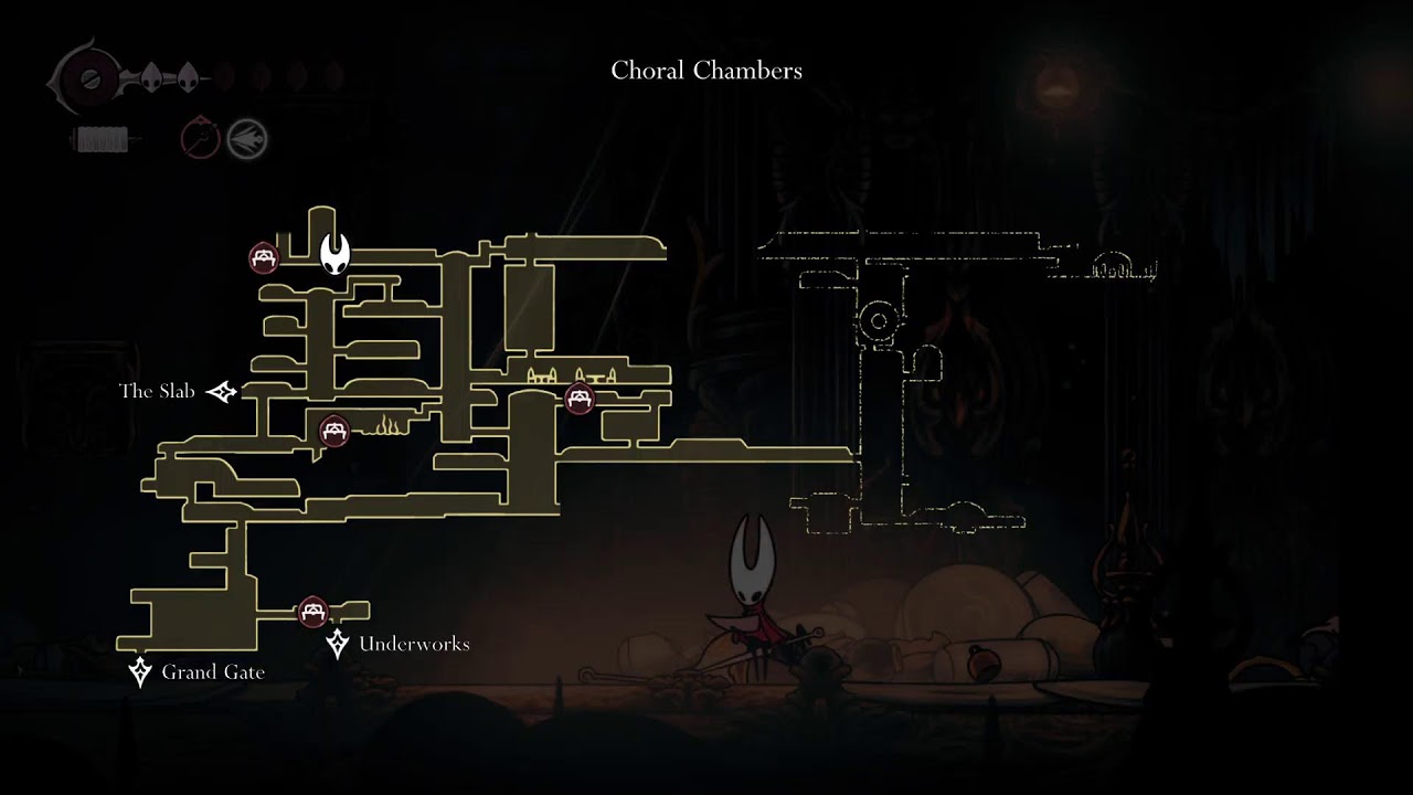 Hornet the Maiden in Red. Silksong. Choral Chambers and the Taste of Pharloom