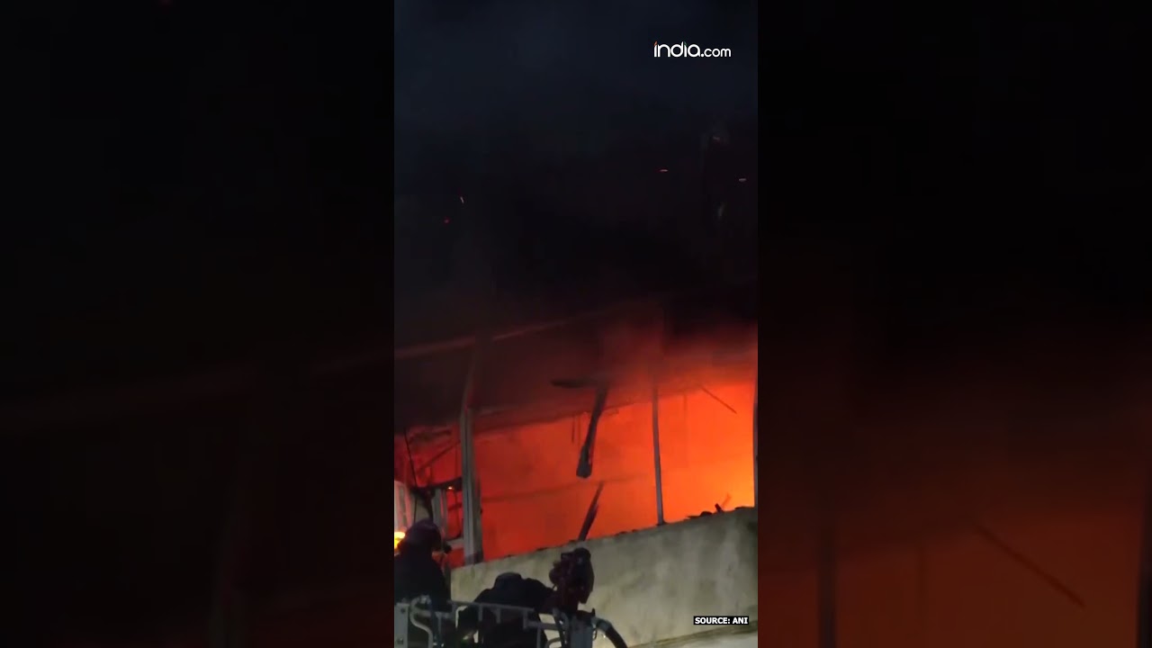 Fire breaks out at DCM building in Connaught Place #fire #connaughtplace #trending