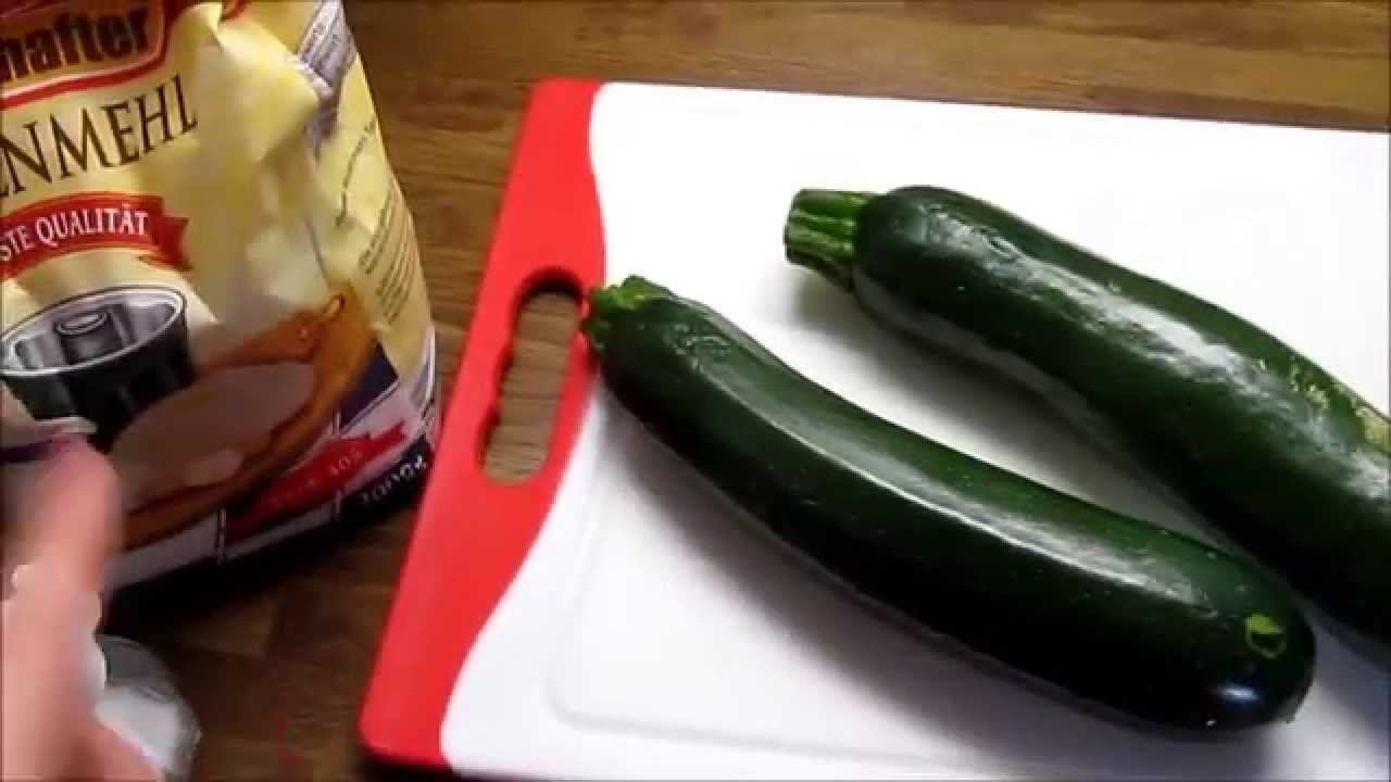 Leckere frittierte Zucchinischeiben
