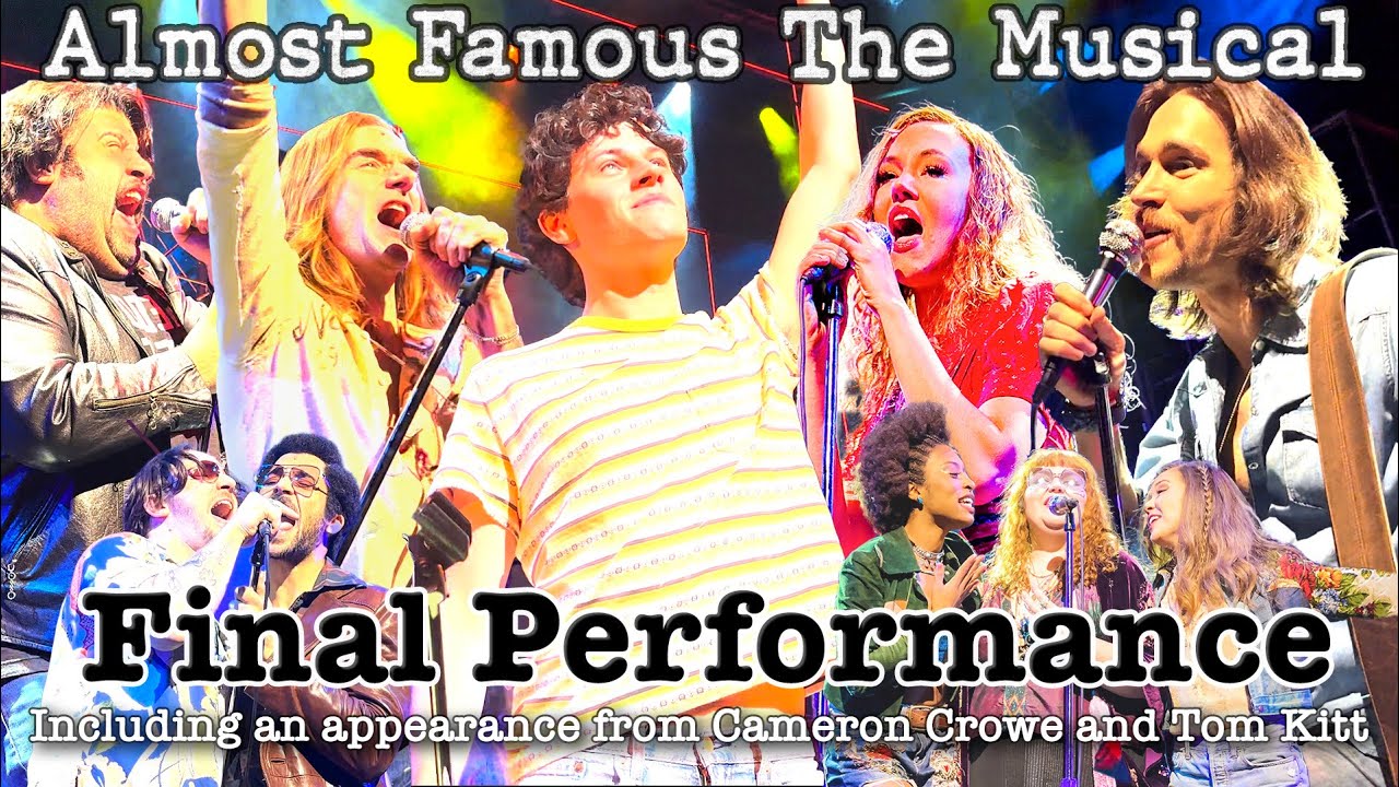 FINAL moments of Almost Famous The Musical on BROADWAY with Cameron Crowe & Tom Kitt