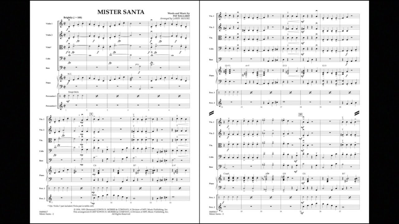 Mister Santa by Pat Ballard/arr. Larry Moore