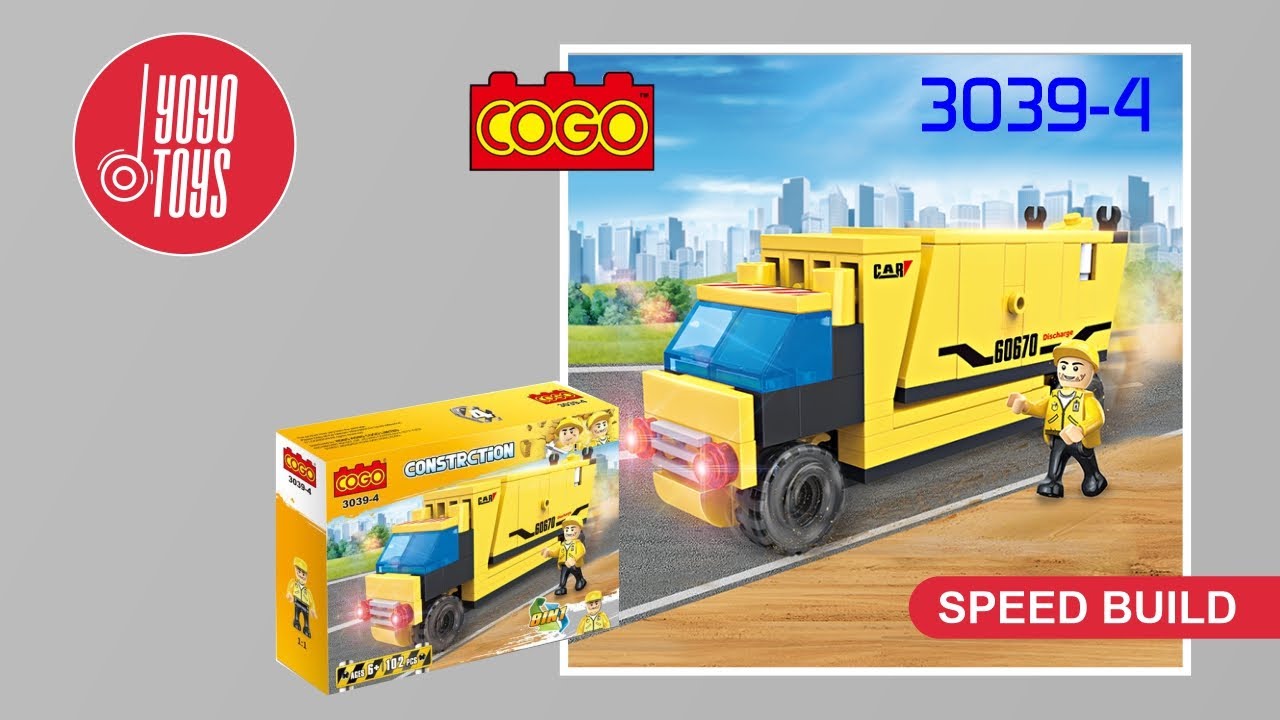 Unbox and Build COGO Construction Vehicle Toy #unbox #toys #kids #lego