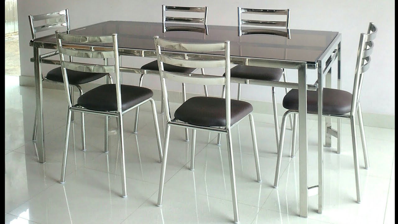 Stainless Steel Dining Table set || Steel Dining Table with Six Chair...