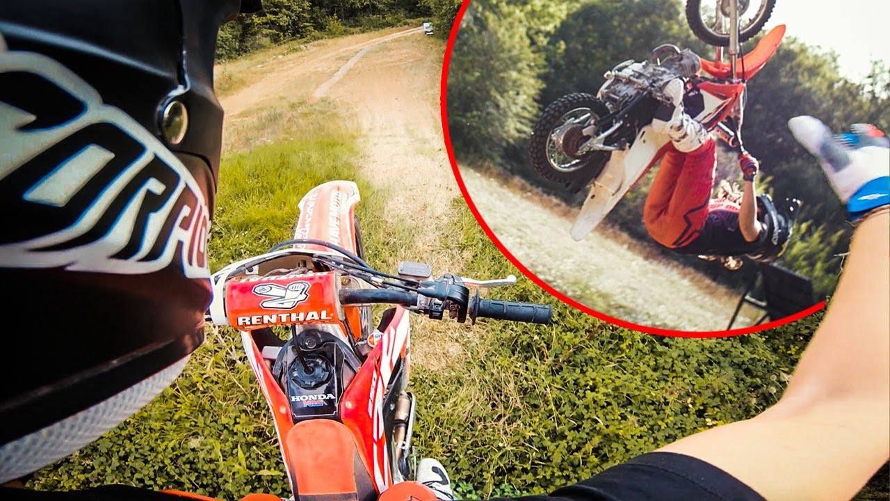 1ER BACKFLIP = CRASH !! FMX #2