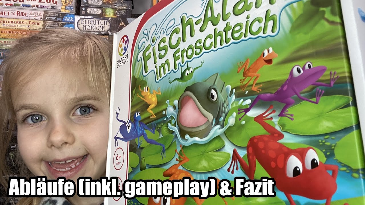 Fischalarm im Froschteich (Smart Games) - ab 6 Jahre - inkl. gameplay mit Elias und Alina