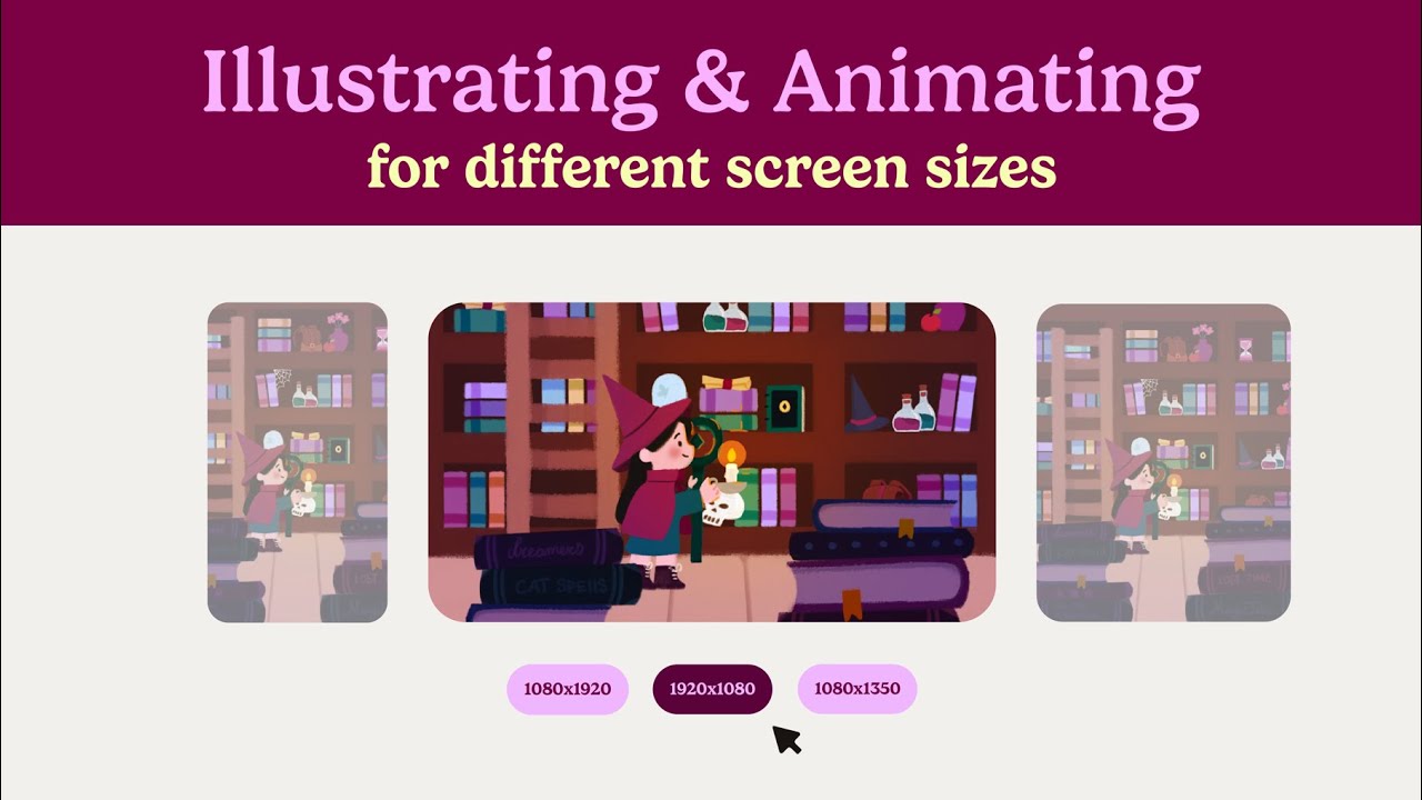 Illustrate & Animate Once For Different Screen Sizes ✨