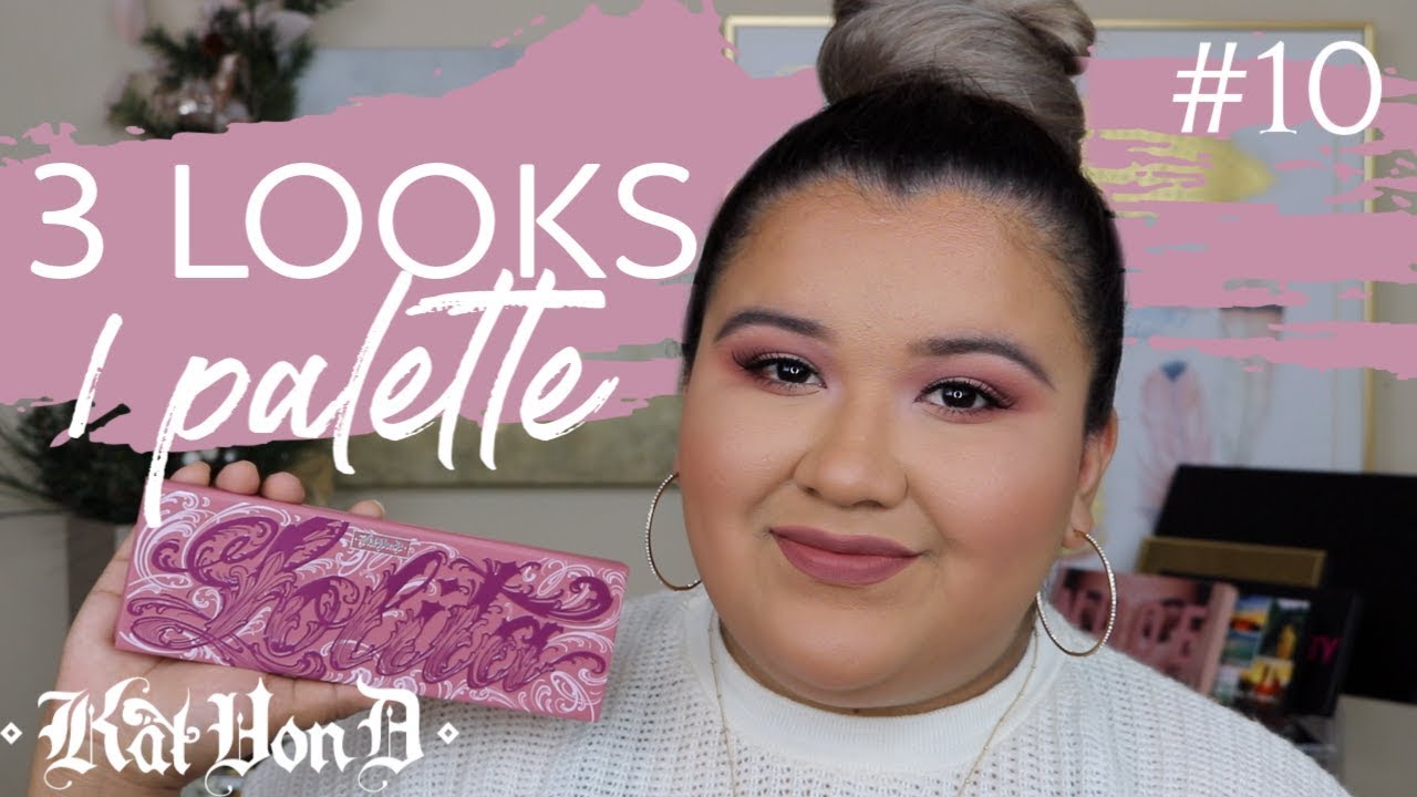 KAT VON D LOLITA PALETTE | 3 LOOKS 1 PALETTE #10 | KAT