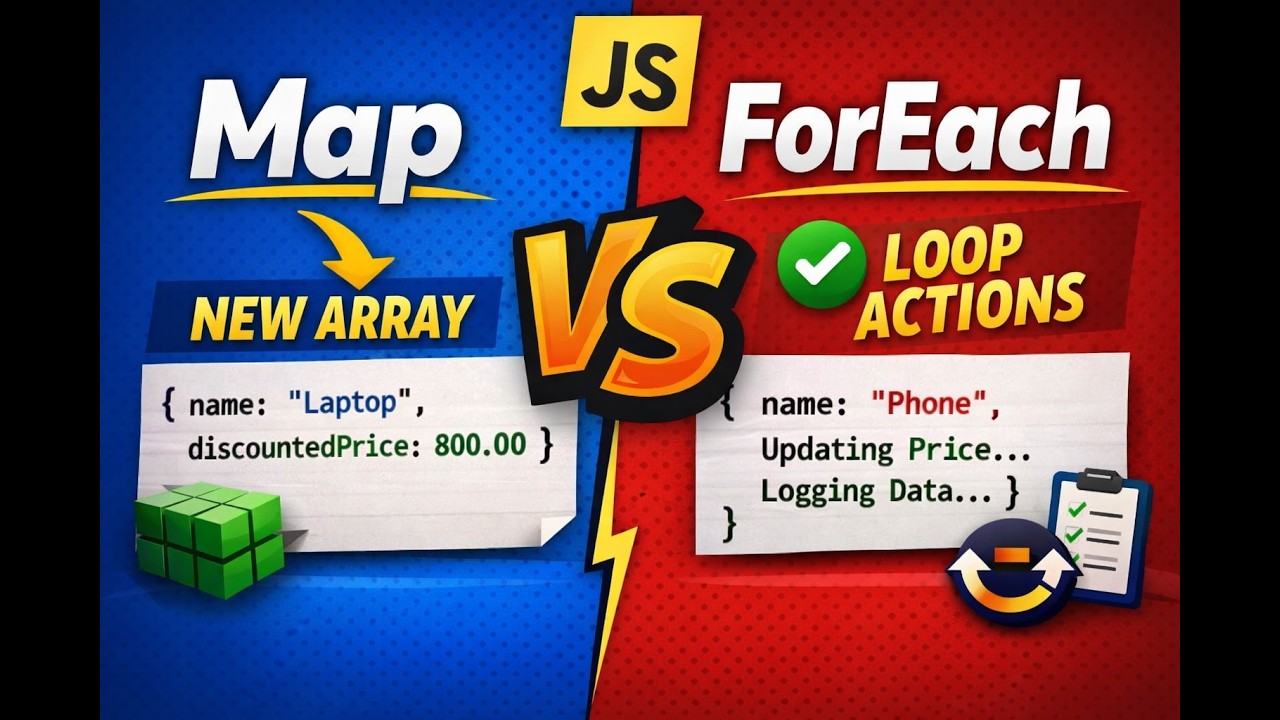 JS beginners, ever wondered when to use map vs forEach? 🤔