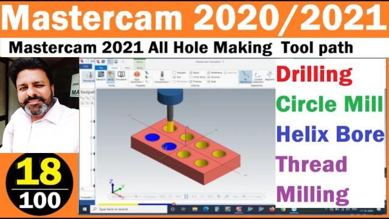 🛠️ Mastercam Drilling Tutorials – Hole Making के सभी Toolpath आसान भाषा में!