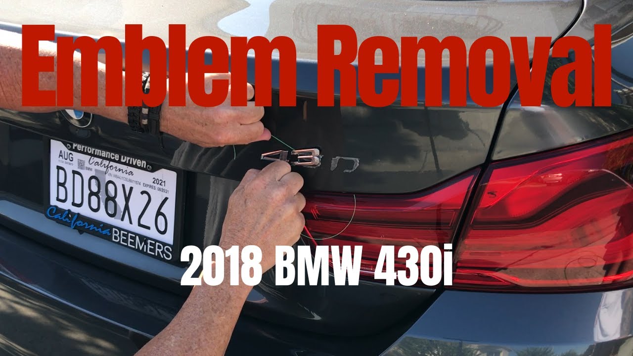 BMW Badge Delete: removing car emblem from BMW 430i