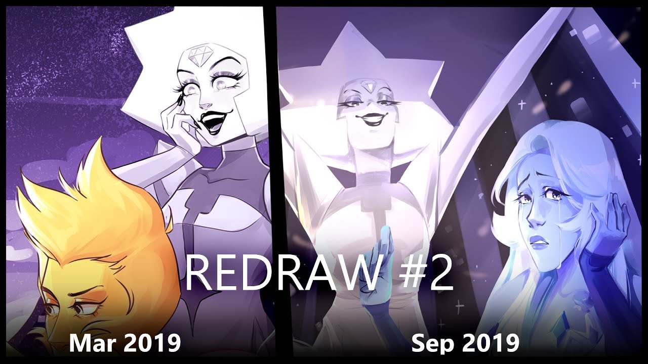 [Speedpaint] The Diamonds with their pearls - REDRAW #2