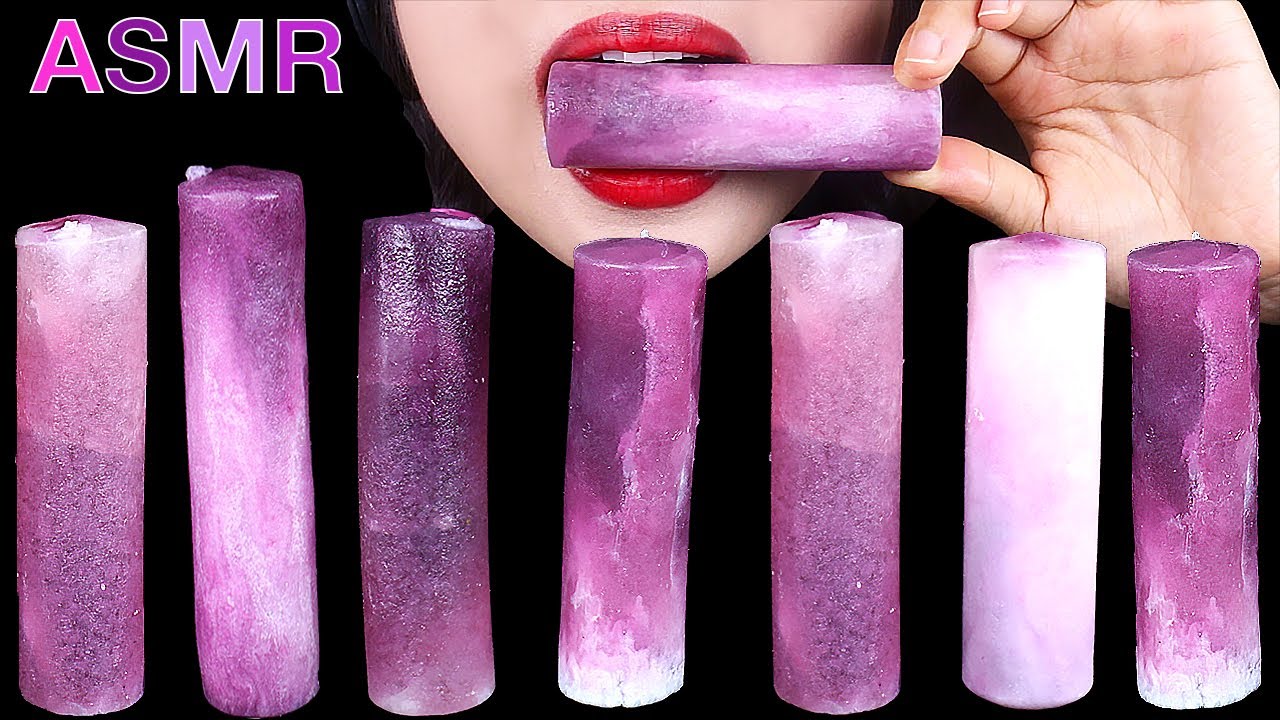 ASMR *KOHAKUTO* MUKBANG VIOLET JEWELRY DESSERTS EATING SOUNDS 코하쿠토 보라색 먹방 주얼리 보석 원기둥 디저트 이팅사운드 먹방