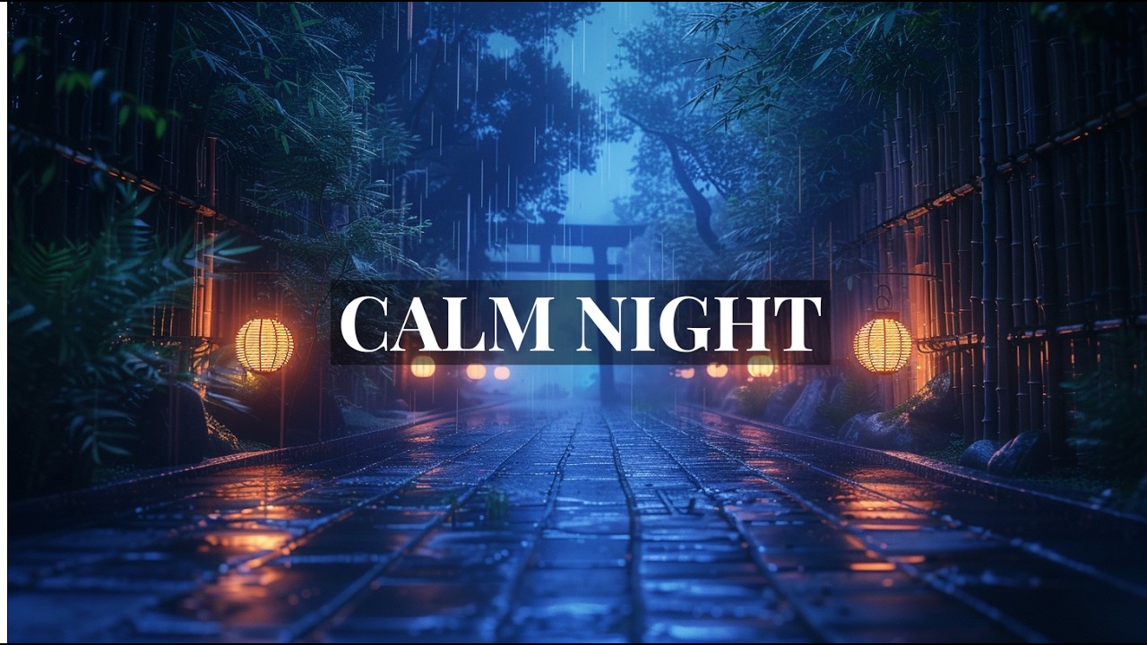 Kyoto Healing Light – 癒やしの雨と灯り | Japanese Harp Ambient
