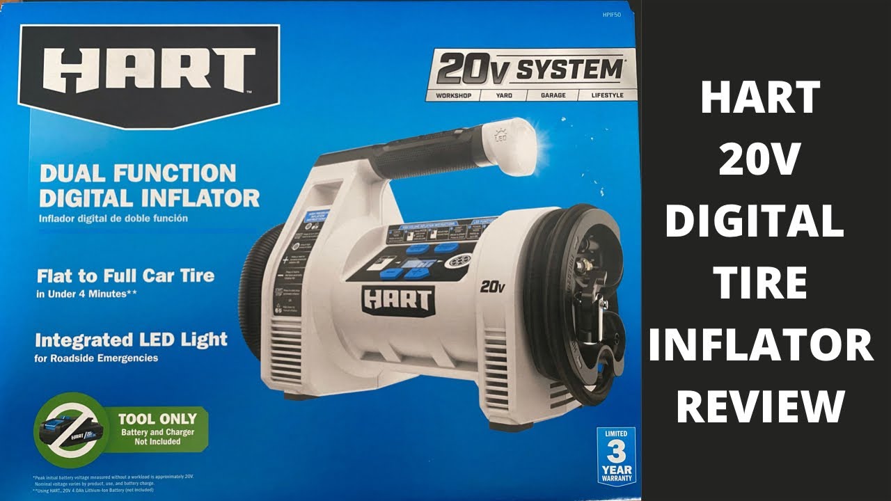 Обзор цифрового насоса для накачивания шин Hart 20v - Hart Tools
