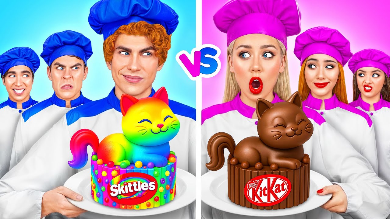 Кулинарный Челлендж: Мальчики VS Девочки | Смешные Ситуации с Едой от Mega DO Challenge