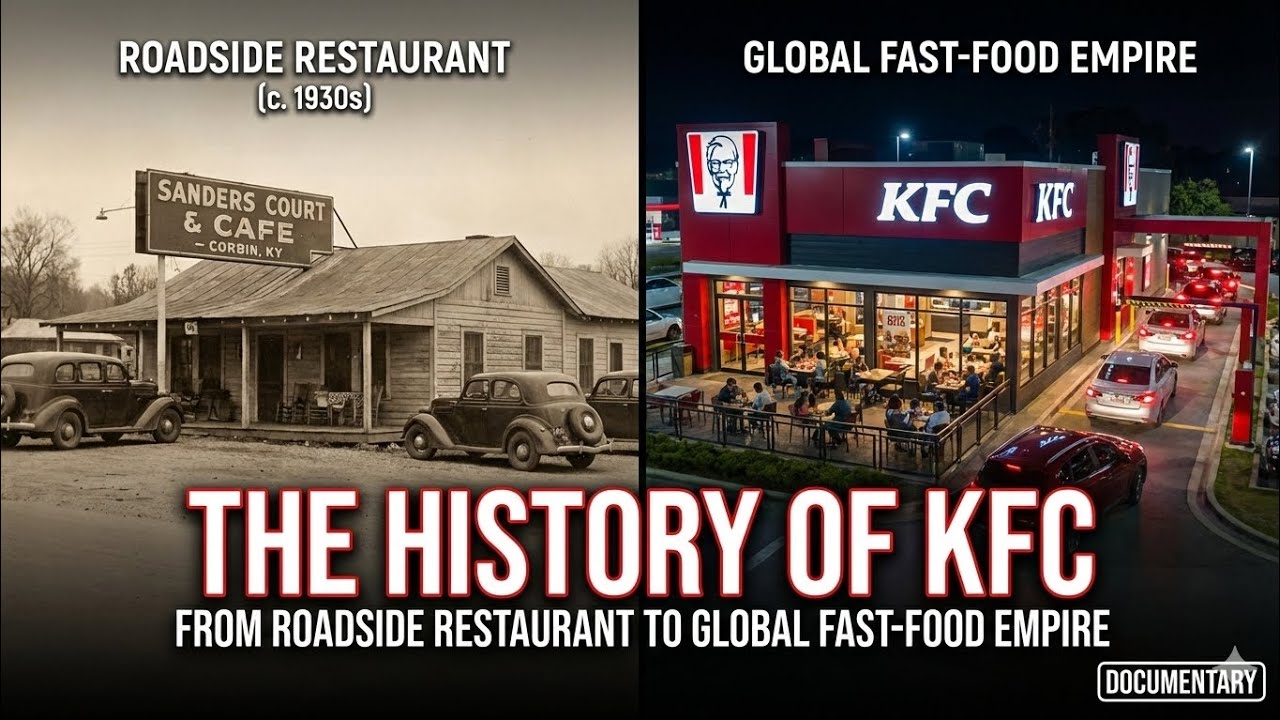 История KFC: от придорожного ресторанчика до глобальной империи быстрого питания 🍗
