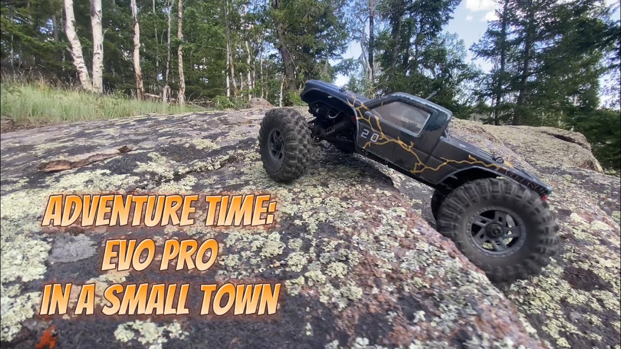 RC Crawler Adventure Time with the CR18p EVO PRO - Small Town Exploring!