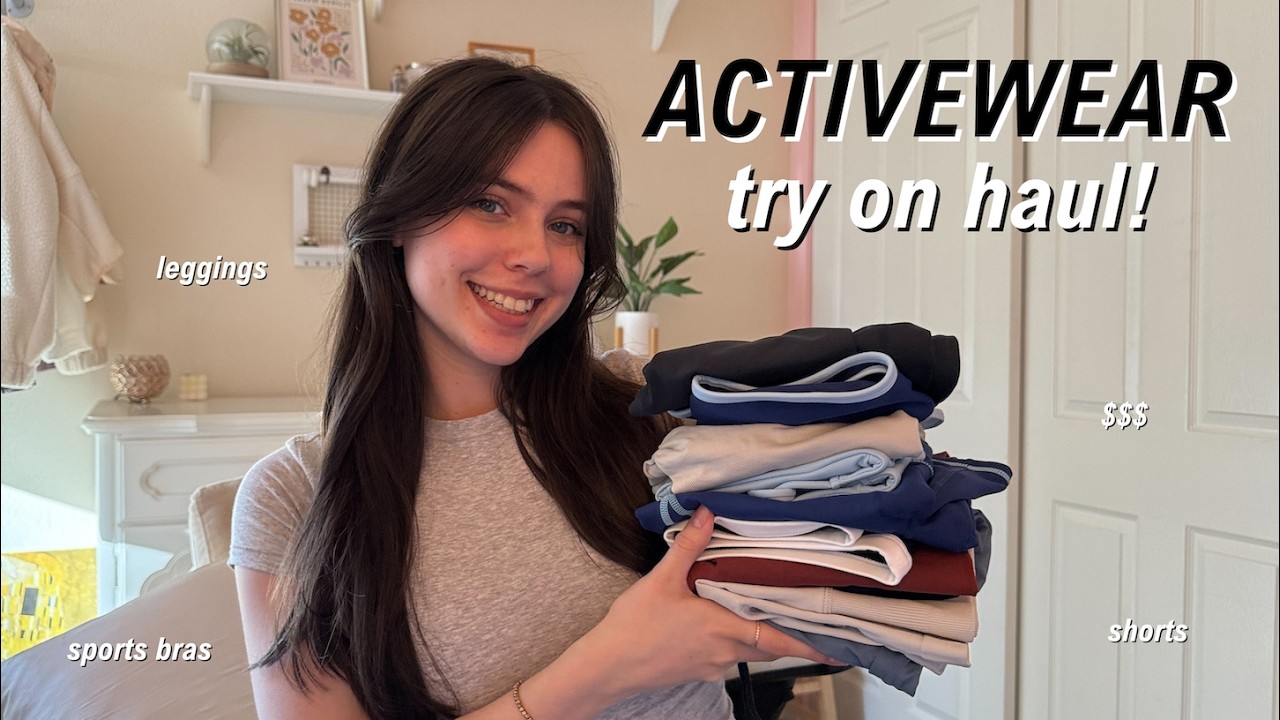 HUGE AMAZON ACTIVEWEAR HAUL! (AOXJOX REVIEW) 💪🩵