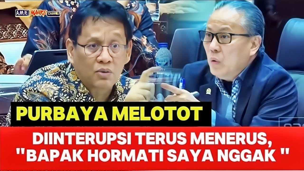 Bosan di interupsi terus menerus oleh PDIP, emosi Purbaya naik, 