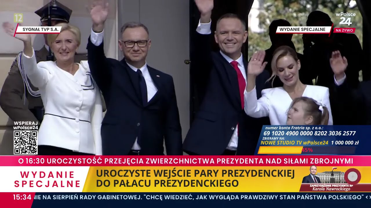 Uroczysta zmiana w Pałacu Prezydenckim.
