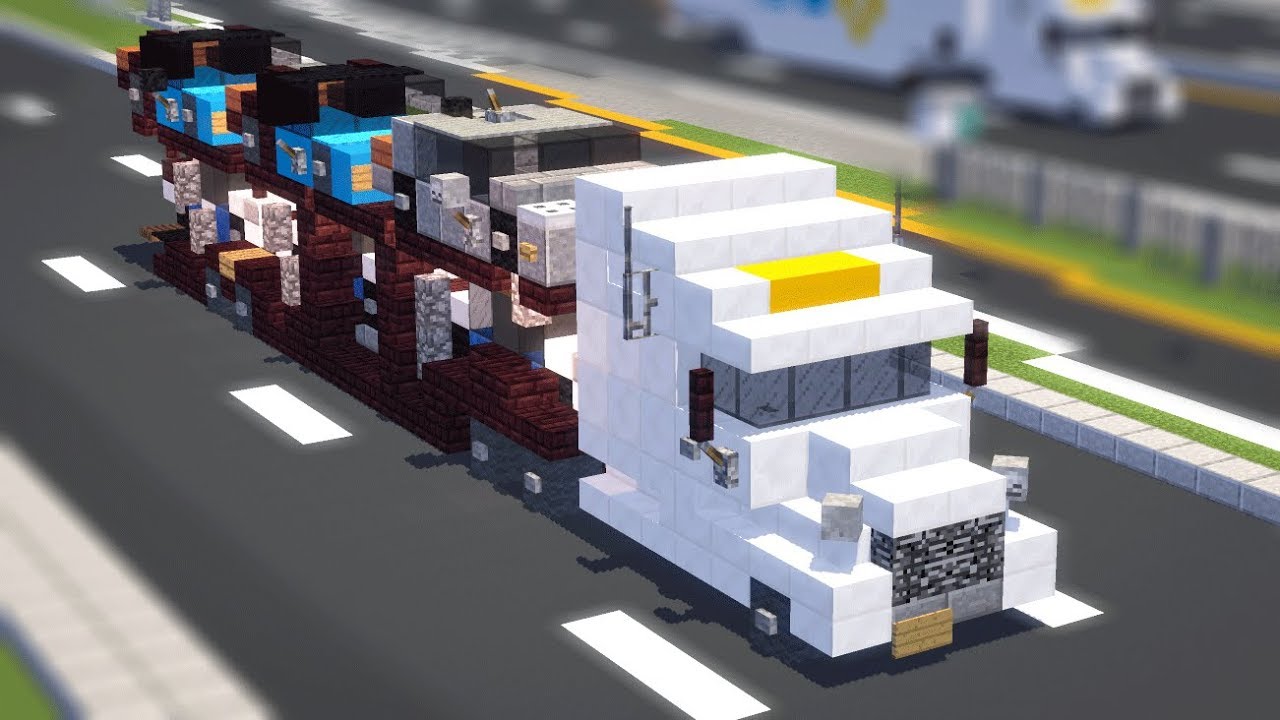 Minecraft Cottrell 6 Car Hauler Carrier Tutorial