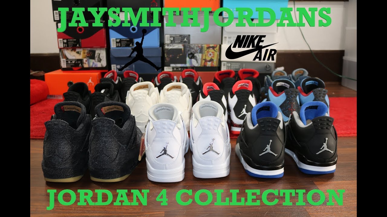 MY JORDAN 4 COLLECTION!!!!!!jaysmithjordans