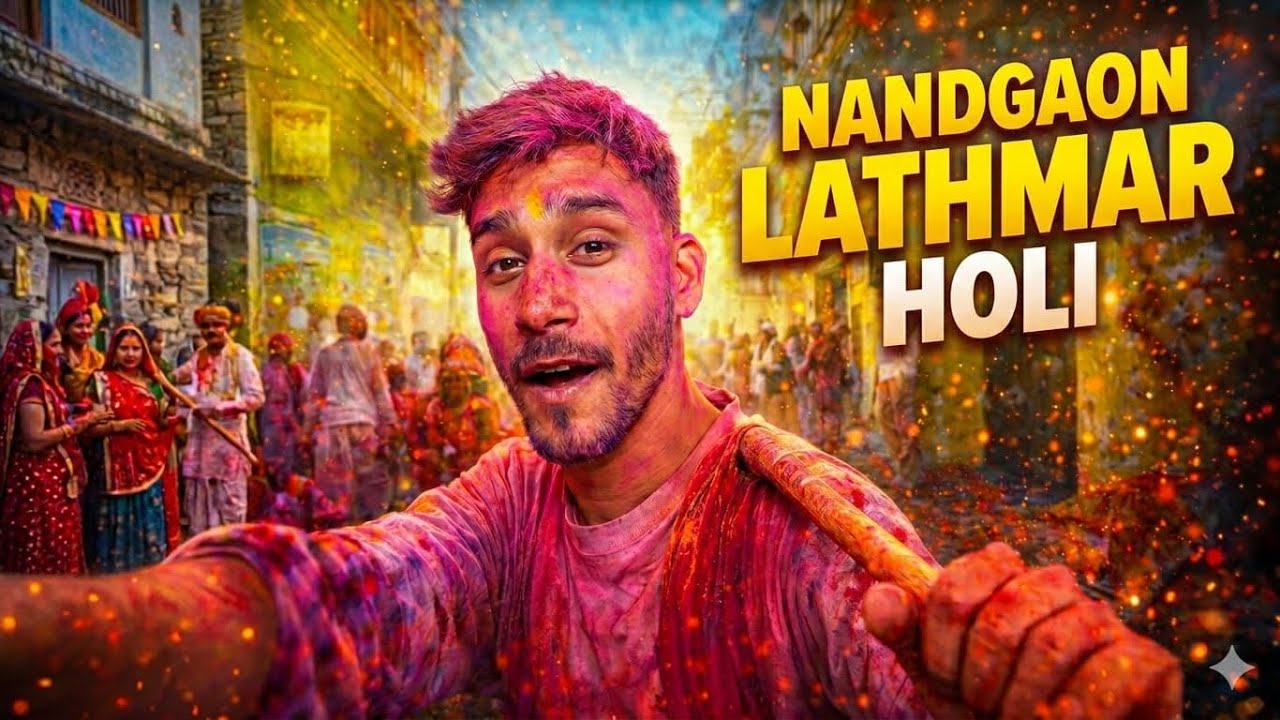I Celebrated Lathmar Holi in Nandgaon (It Was Insane!) 🇮🇳