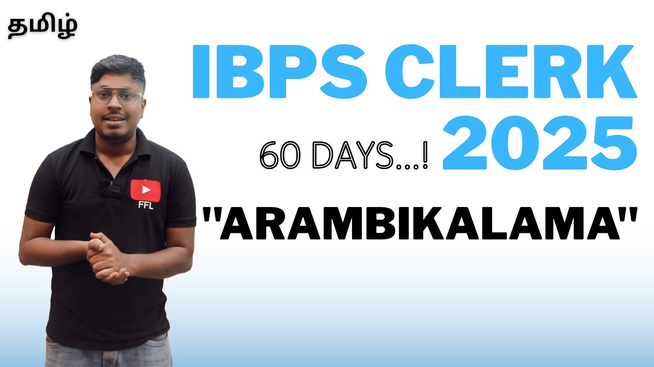 IBPS CLERK 2025 (Oru superbb plan to crack) 😍 || Speed Test / Online Batch and more..!