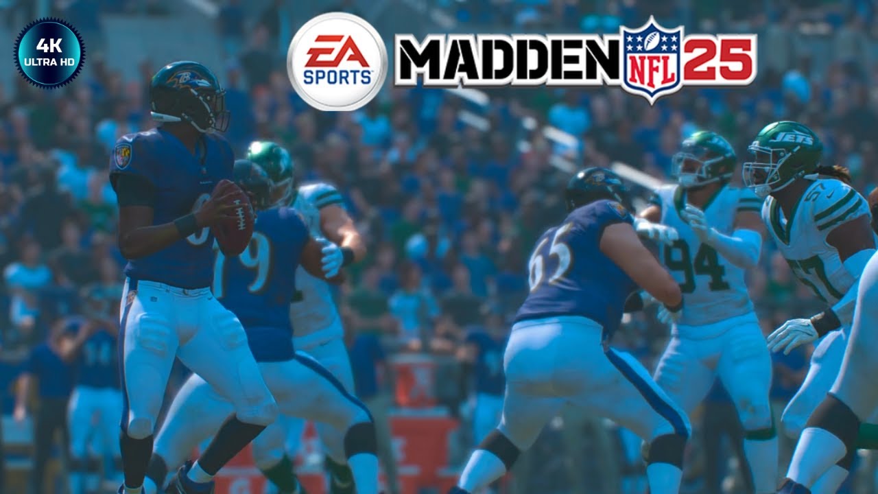 Madden NFL 25 Gameplay Baltimore Ravens Ranked Gameplay (No Commentary) 4k