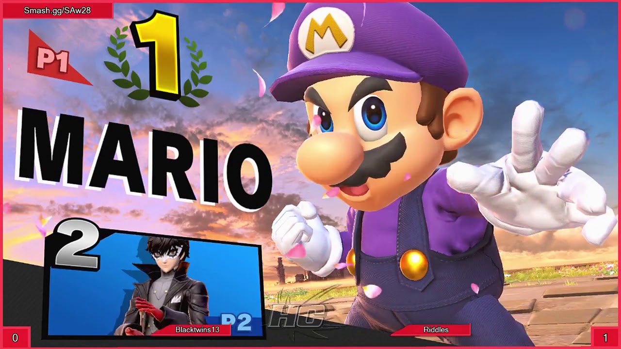 Smash Academy 28 WF Bo5 Blacktwins13 RoyMario vs Riddles Joker