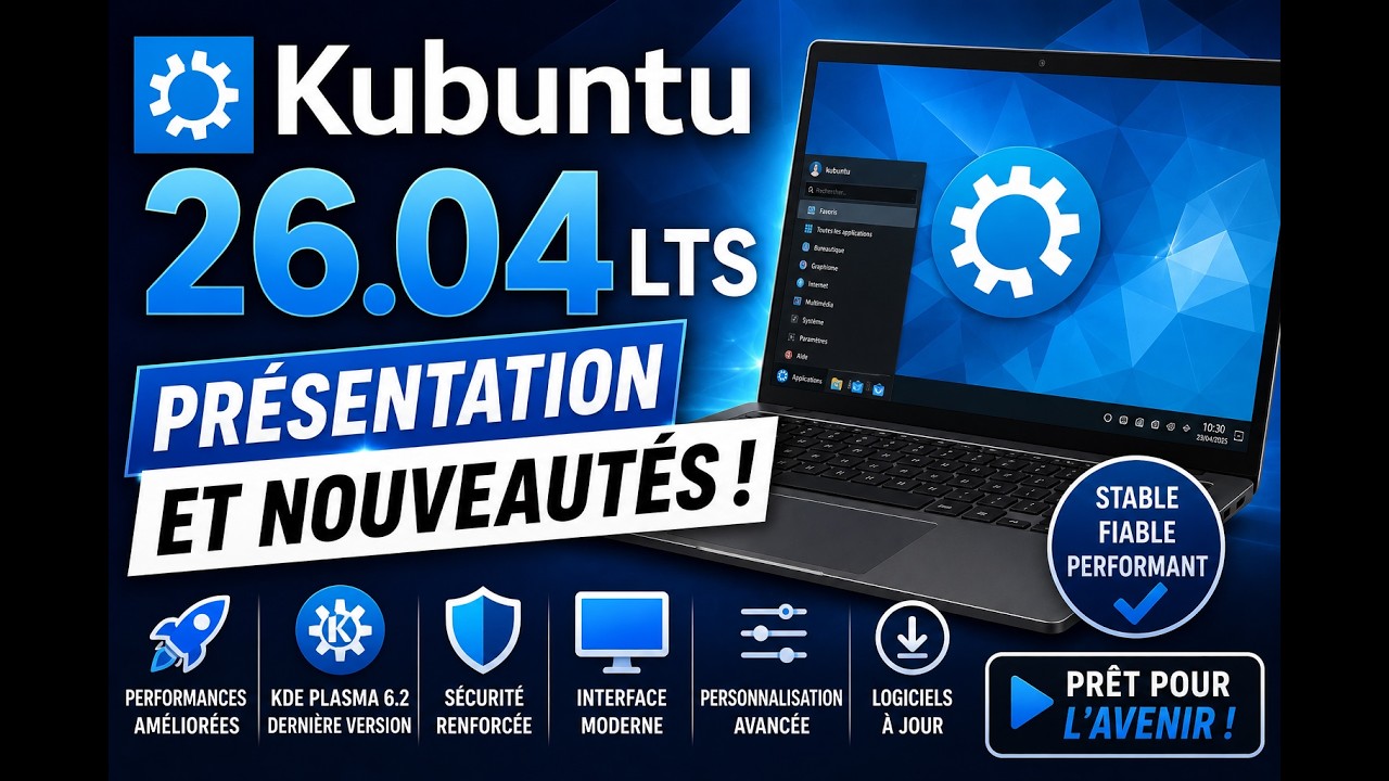 Kubuntu 26.04 LTS : Pr&eacute;sentation !