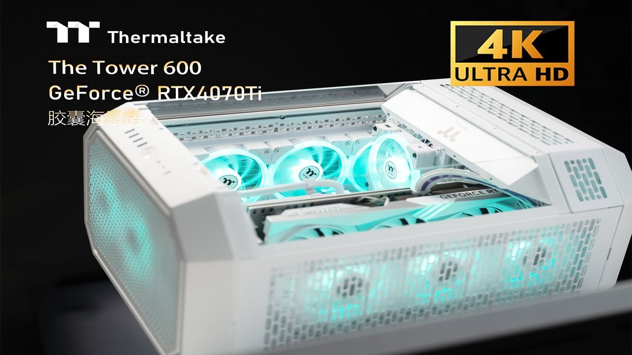 TT The Tower 600 Mid Tower Full White Pc Build