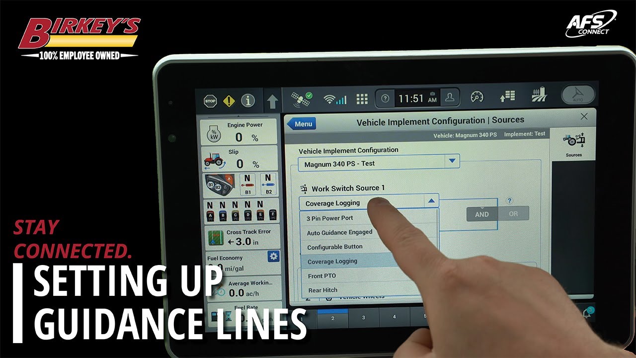 How To: Set Up Guidance Lines | AFS Connect 1200 Display | Staying Connected with Birkey's