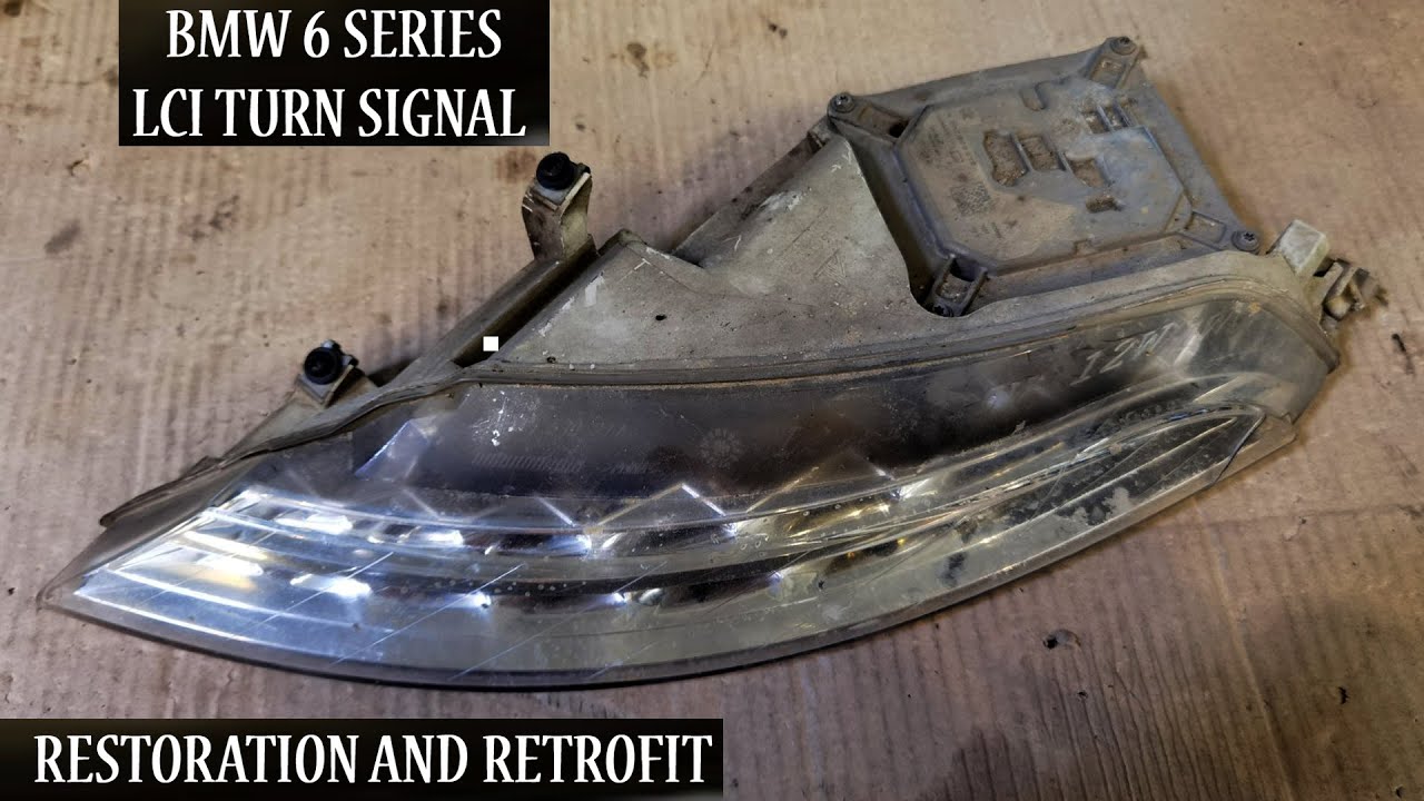 How to facelift BMW E63 6 Series (LCI Front Turn Indicators Restoration)