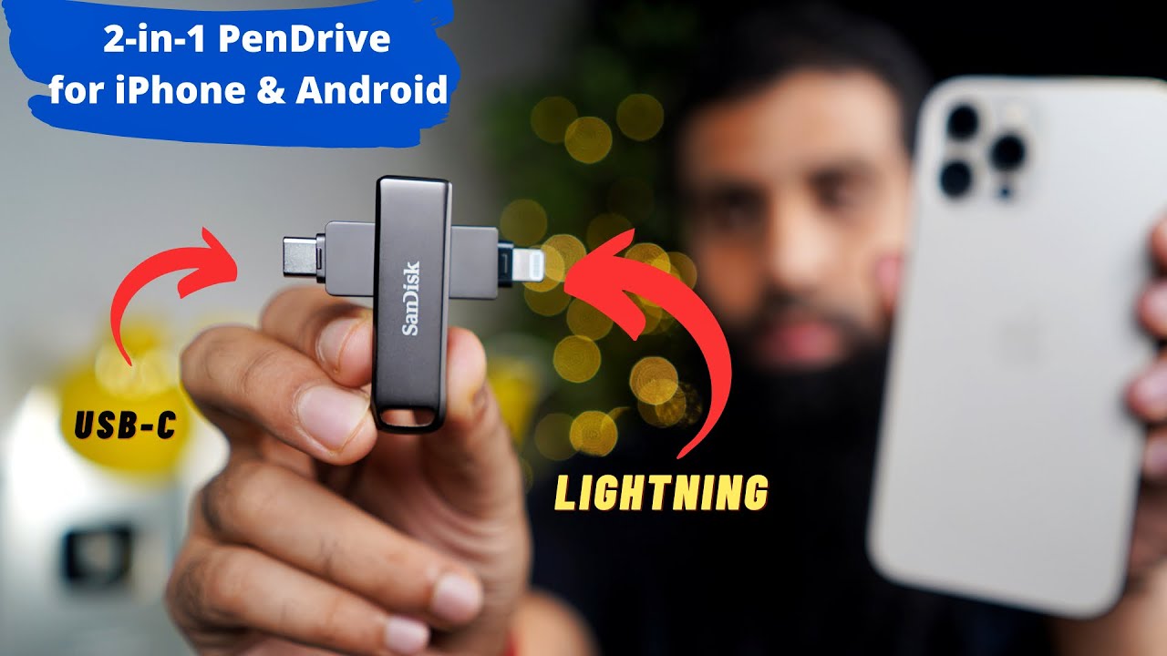 Otg Pendrive for iPhone | SanDisk iXpand Flash Drive Luxe for iPhone, iPad, Mac & Android