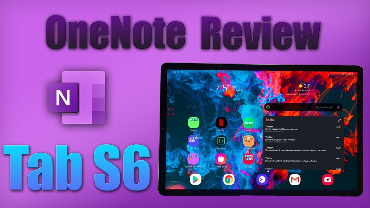 OneNote Review: Tab S6 | Best Note Taking App for the Tab S6?