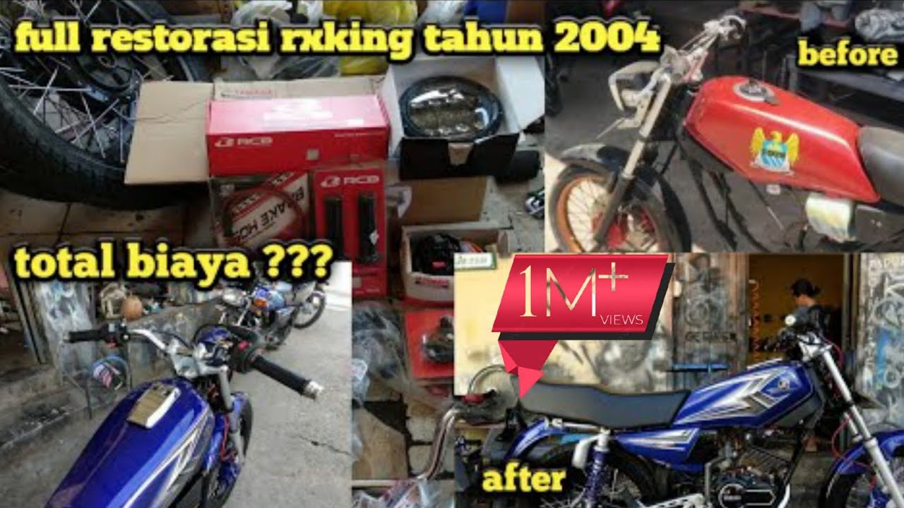 Restorasi Yamaha Rx king Biru Tahun 2004 #rxking #viral #viralvideo #2022 #2stroke