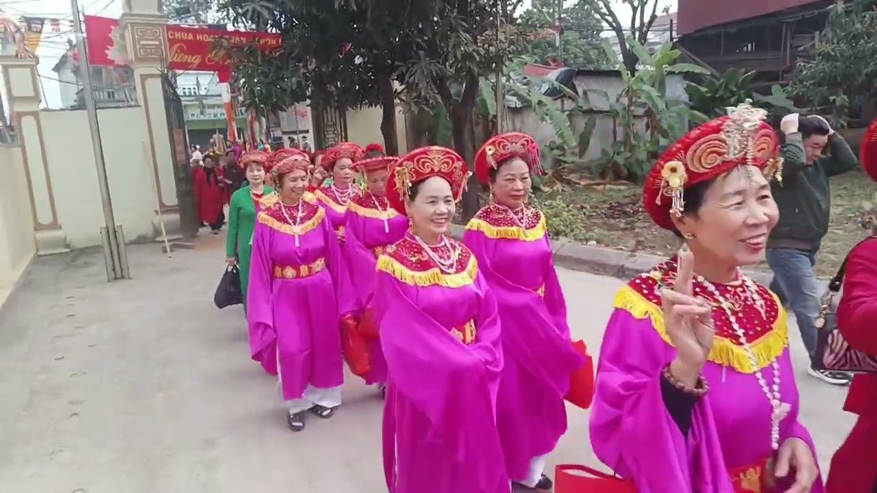Hội chùa Hoàng vân thôn Nhuệ xã Hoài Đức Hà Nội 5-1-2026