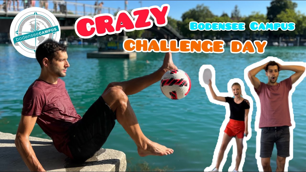 Crazy football challenges in my university at Bodensee Campus 😳⚽️😨 #BoCa #university #konstanz