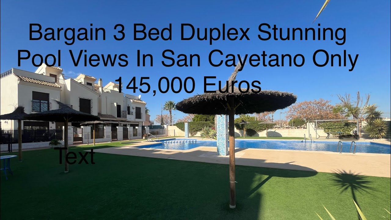 Property for sale in San Cayetano, Murcia. 3-Bed Terrace Townhouse In San Cayetano With Pool Views