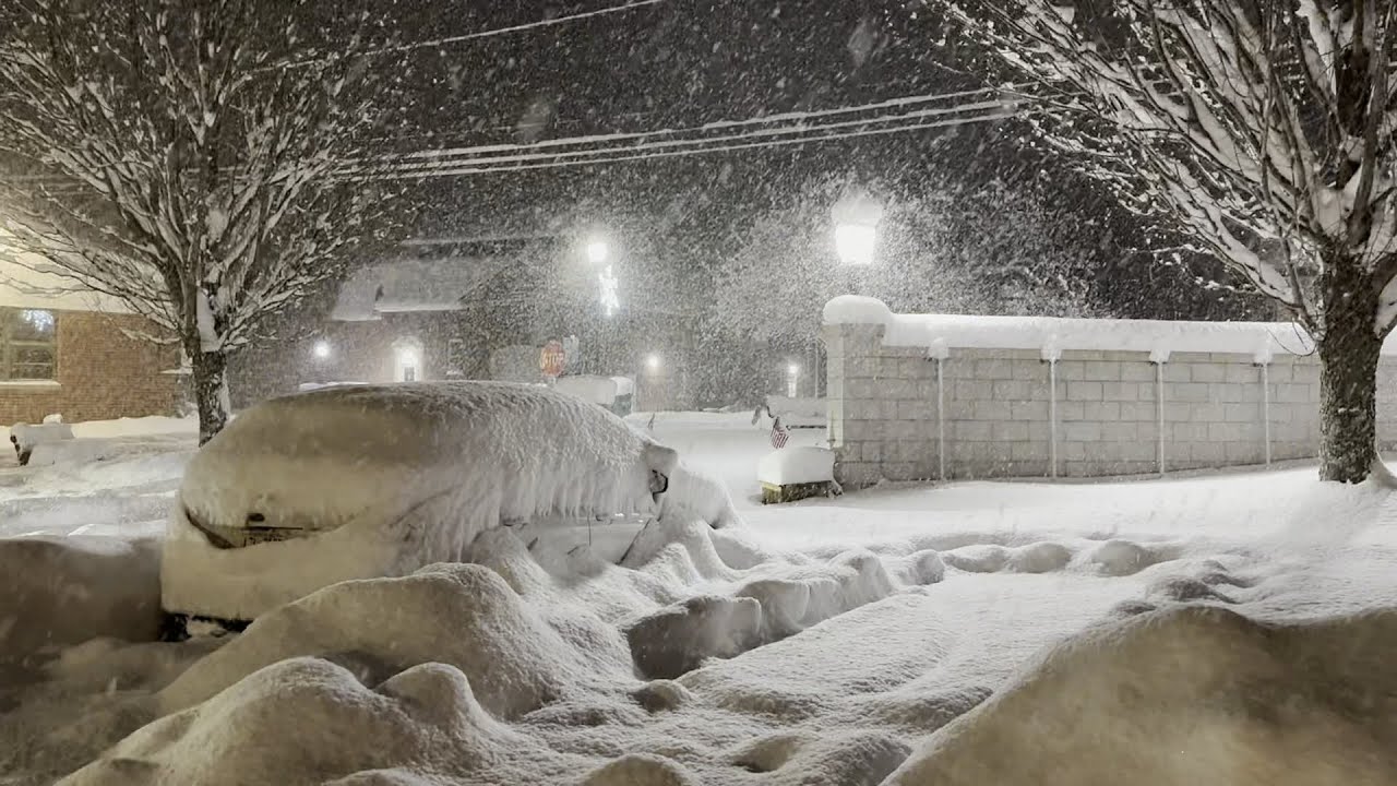 Two Feet of Fluffy Lake Effect Snow turns Landscape into Winter Wonderland!