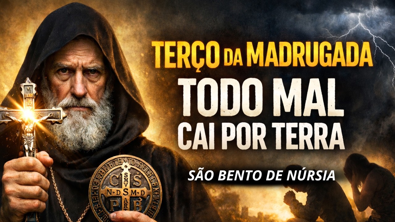 TERÇO DA MADRUGADA DE São Bento de Núrsia | A ORAÇÃO PODEROSA QUE AFASTA INVEJA,MALDIÇÕES E TODO MAL