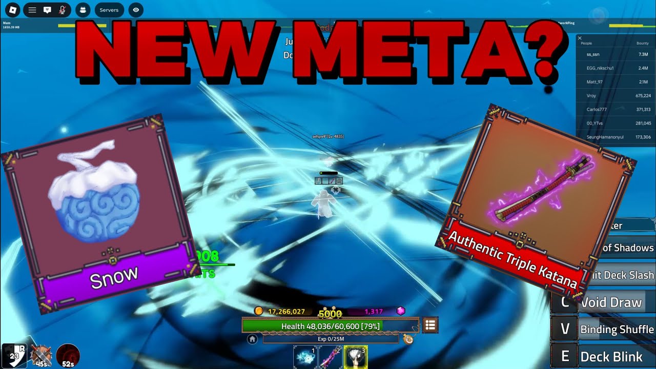 SNOW X ATK IS NEW META? (King legacy pvp)